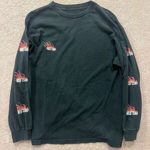 Black MSFTSrep Flame Long Sleeve Tee